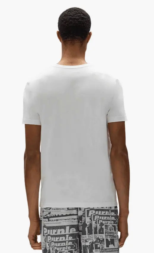 Purple Brand Tabloids Tee - White - P109-CBWT225 - BLVD