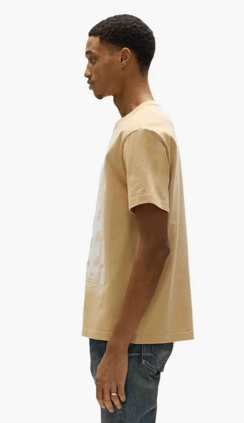 Purple Brand Newsprint Tee - Beige - P117-HABN225 - BLVD