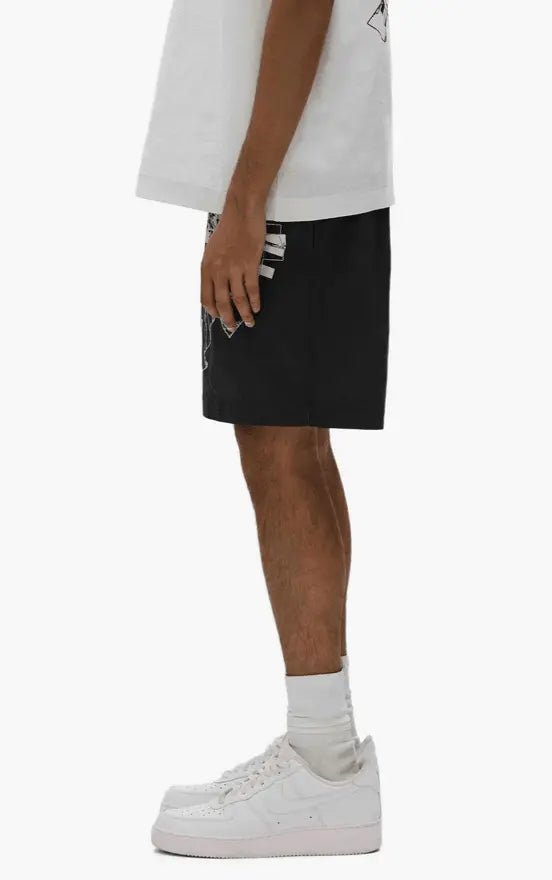 Purple Brand - Shattered All Around Shorts - Black - P504-PBSH225 - BLVD