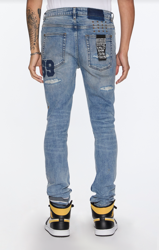 Ksubi Men's - Van Winkle Antike 1999 Repair - Blue KSUBI