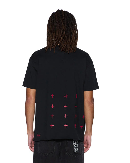 Ksubi - All Day Biggie Ss Tee - Black Red