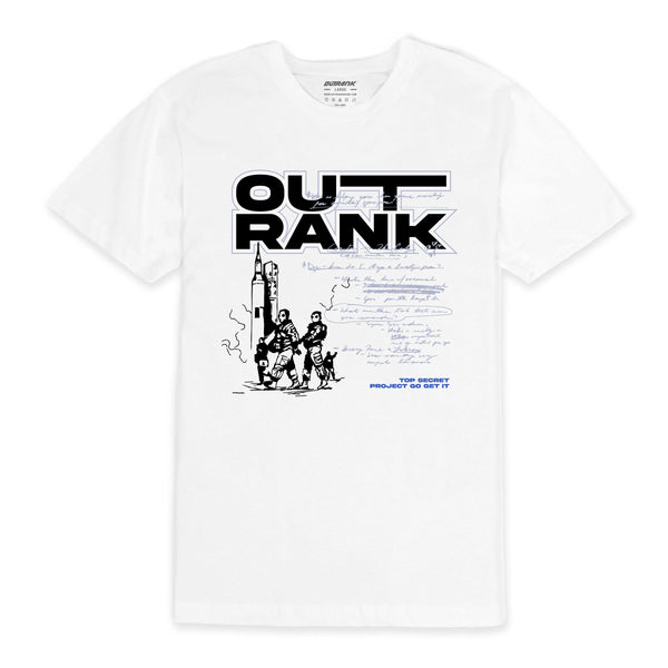 Outrank Top Secret T-shirt - White