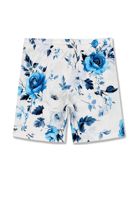Jordan Craig - Kids Ibiza Lounge Shorts - Blue Floral