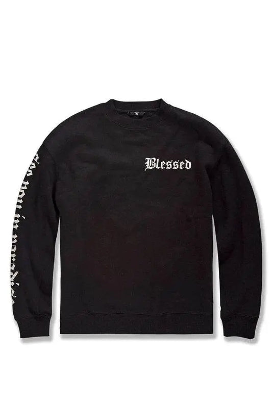 Jordan Craig Blessed Crewneck Sweatshirt - Black - BLVD