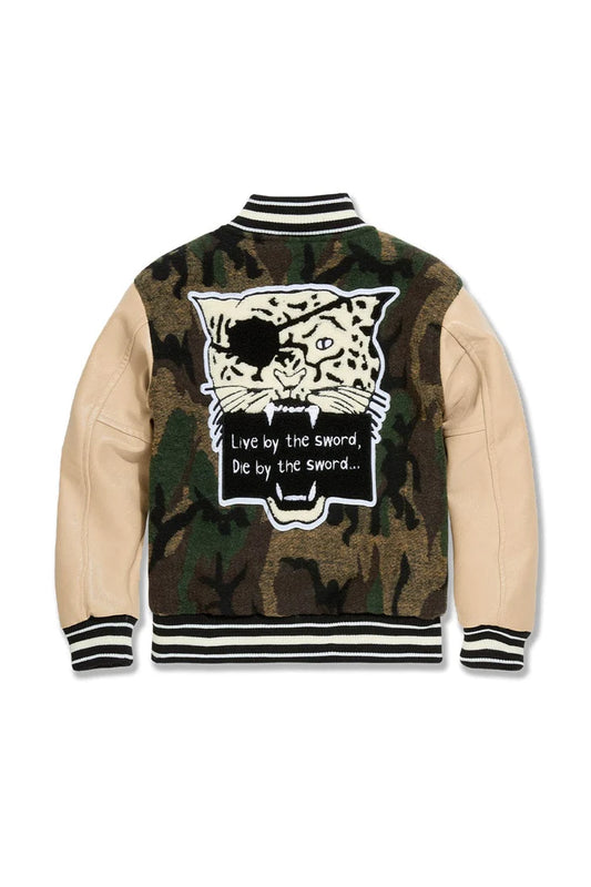 Jordan Craig Kids Life of Vice Varsity Jacket - Vintage Camo