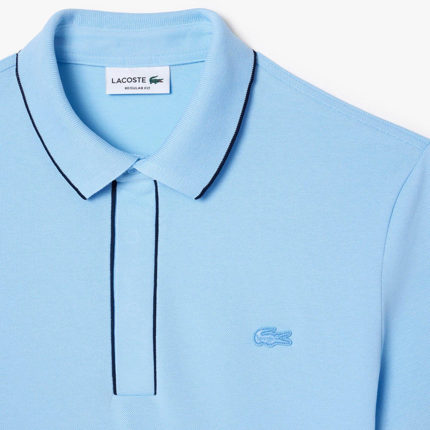 Lacoste Men's Smart Paris Stretch Cotton Polo - Pastel Blue HBP - BLVD