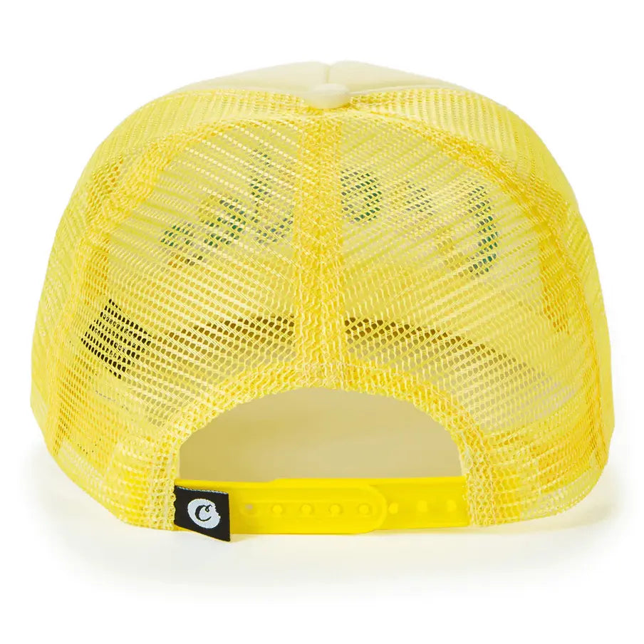 Cookies Montauk Mesh Trucker Hat Pale Yellow - BLVD