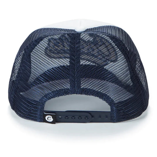 Cookies Puttin In Work Mesh Trucker Hat White Yellow - BLVD