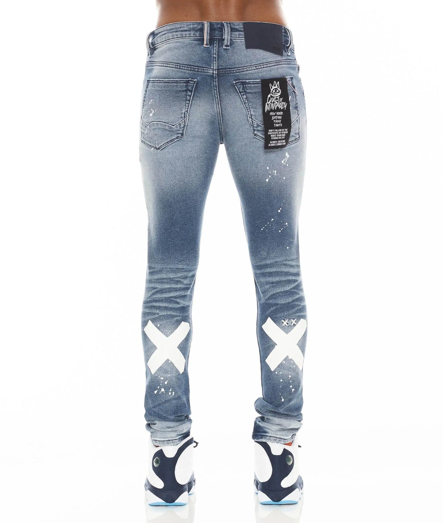 Cult Of Individuality Men's Super Skinny Jeans In Tape - BLVD