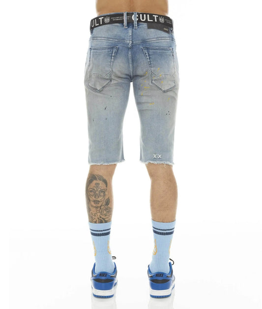 Cult Of Individuality Rocker Short Stretch W/ Belt In Vapor - BLVD