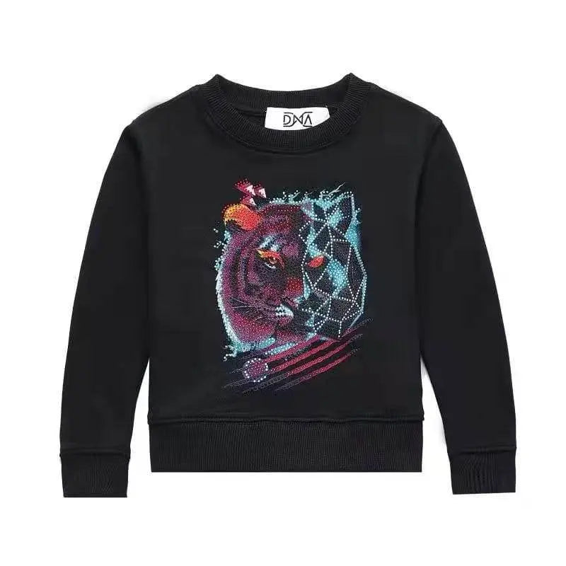 Dna Kids Tiger Stones Crewneck Black / Multi - BLVD