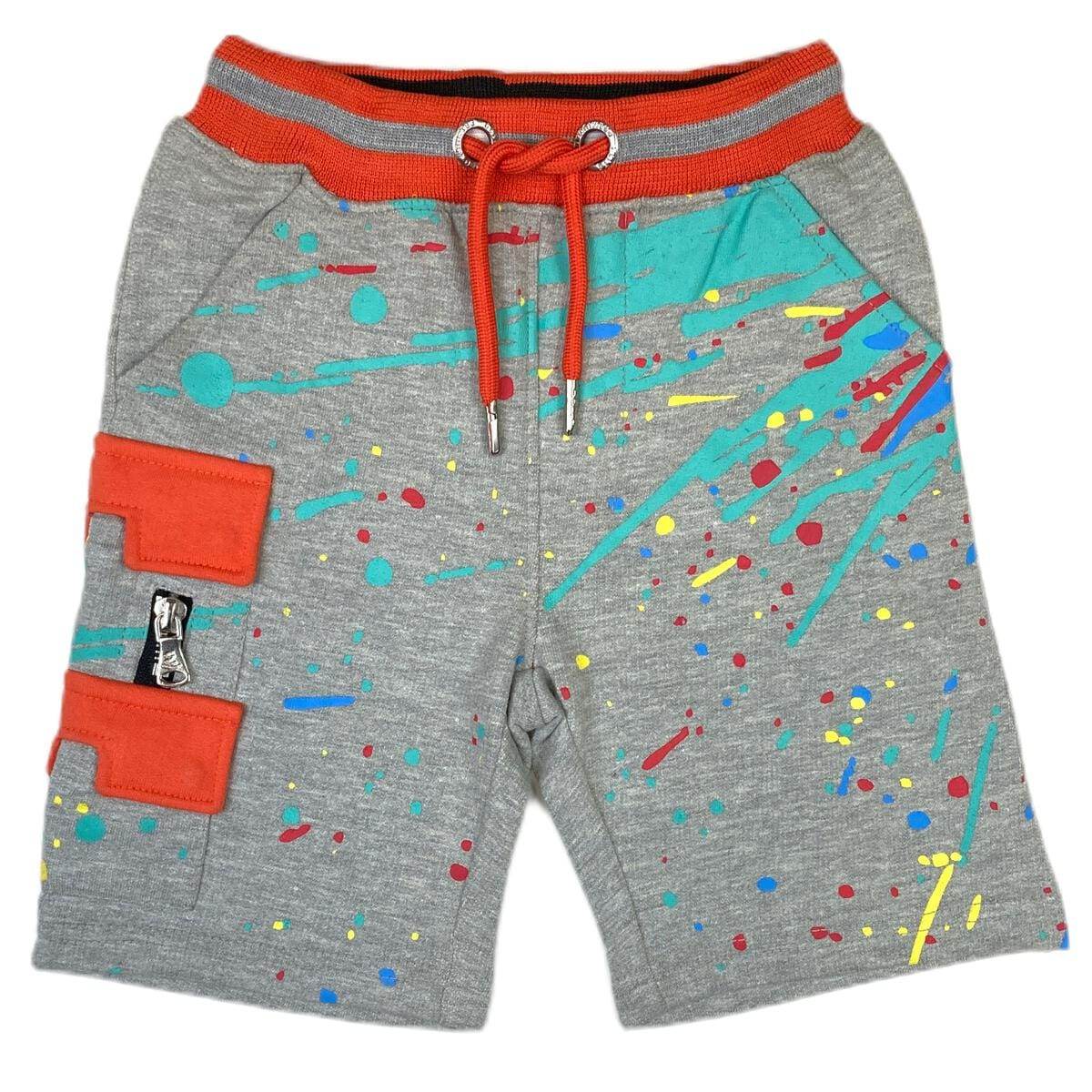 Elite Kids Hustle Up Kids Tee & Knitted Short Set Teal Grey - BLVD