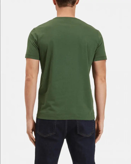 Iceberg Men's Short Sleeve Military Green T-shirt With Snoopy Graphics - BLVD