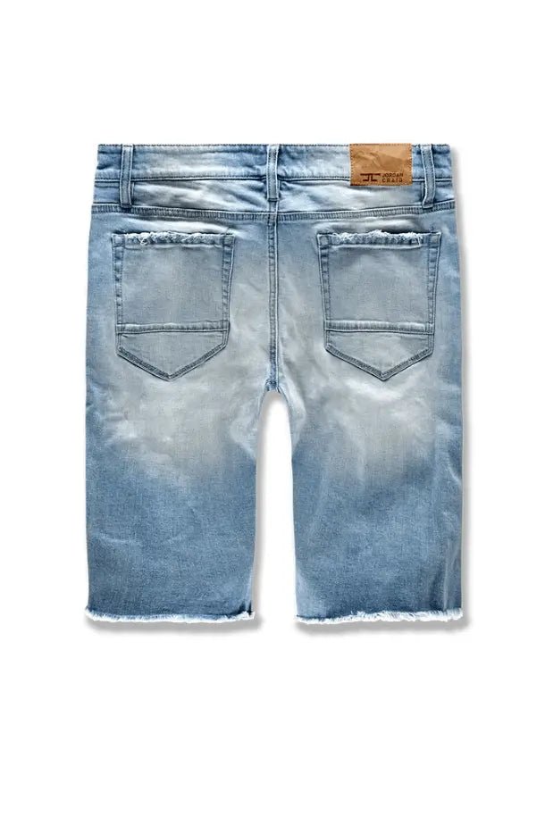 Jordan Craig Abyss Men Denim Shorts (Medium Blue) - BLVD