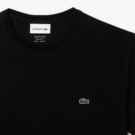 Men’s Lacoste Crewneck Pima Cotton Jersey T-shirt - Black 031 - BLVD