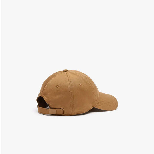 Lacoste Unisex Adjustable Organic Cotton Twill Cap Brown Z0W - BLVD