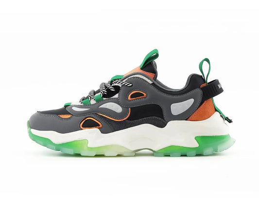 Mazino Men Augen-212 Sneaker - Green / Orange - BLVD