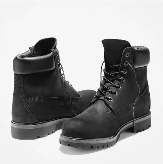 Men's Timberland® Premium 6-Inch Waterproof Boots Black Nubuck - BLVD