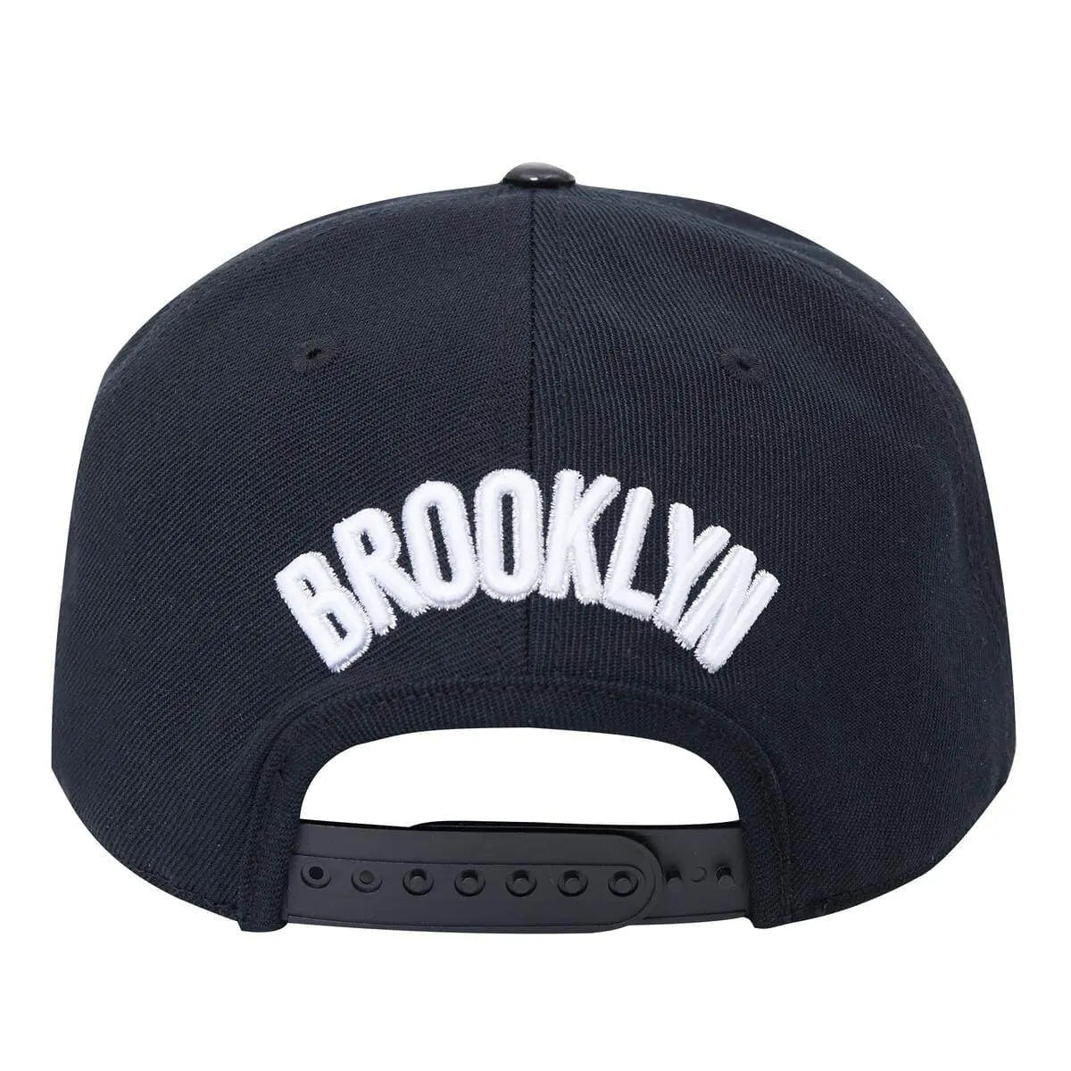 Pro Standard Brooklyn Nets Logo Snapback Hat Black - BLVD