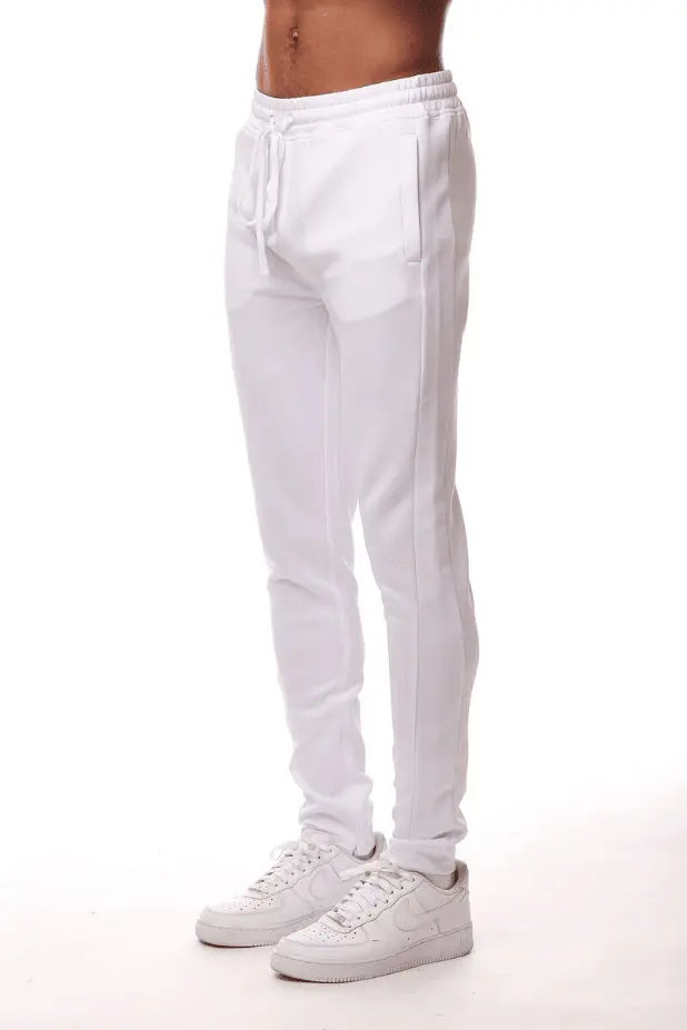 Rebel Minds Track Pants All White - BLVD