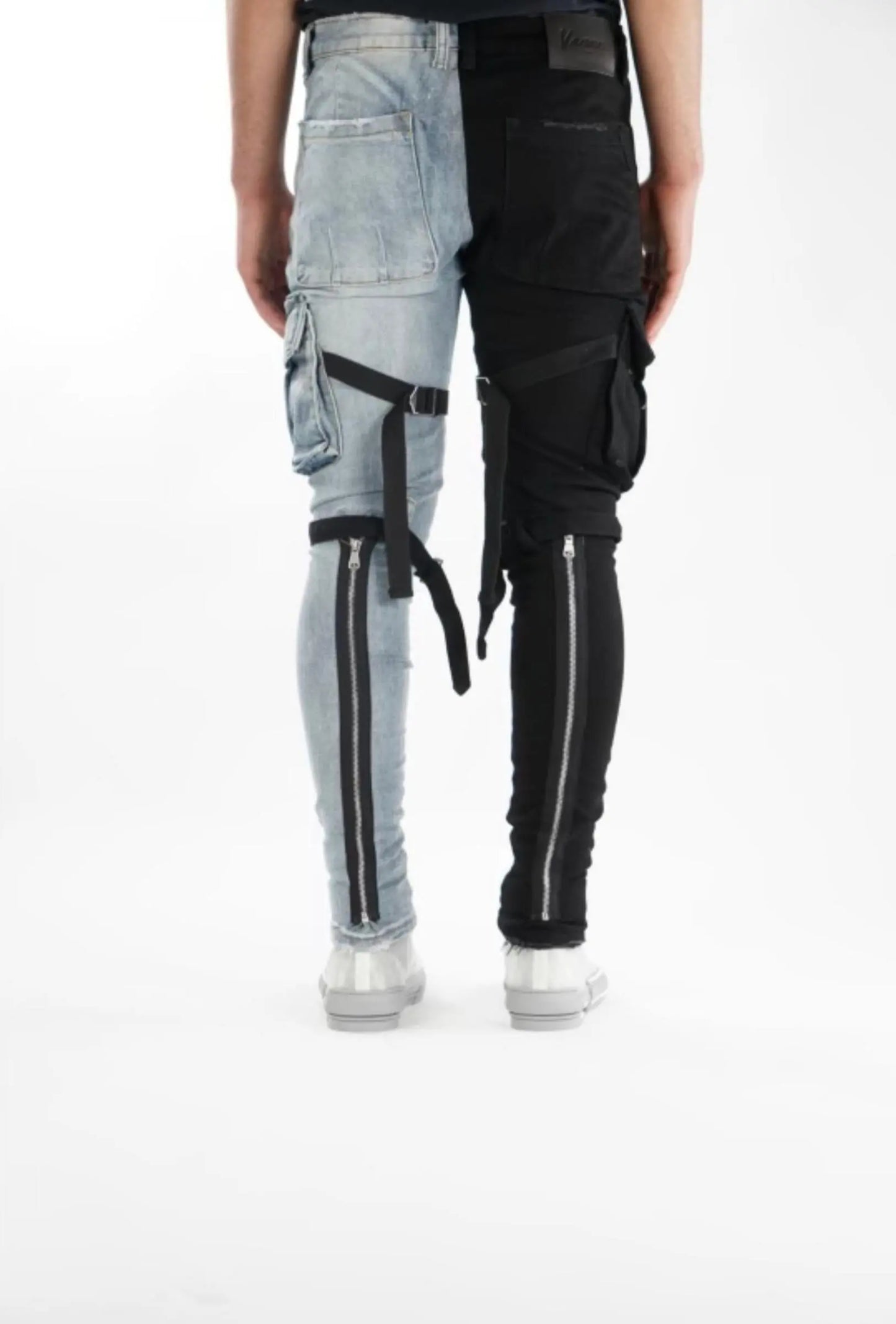 Valabasas Spilt Jeans "V39" Black Blue - BLVD