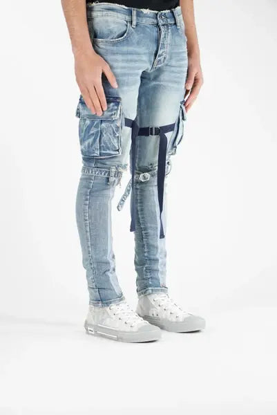 Valabasas Tactical Cargo Jeans "V39" Lt.wash - BLVD