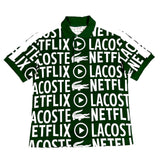 Lacoste X Netflix Men’s Loose Fit Polo - Green White 291 MEN POLO SHIRTS by Lacoste | BLVD