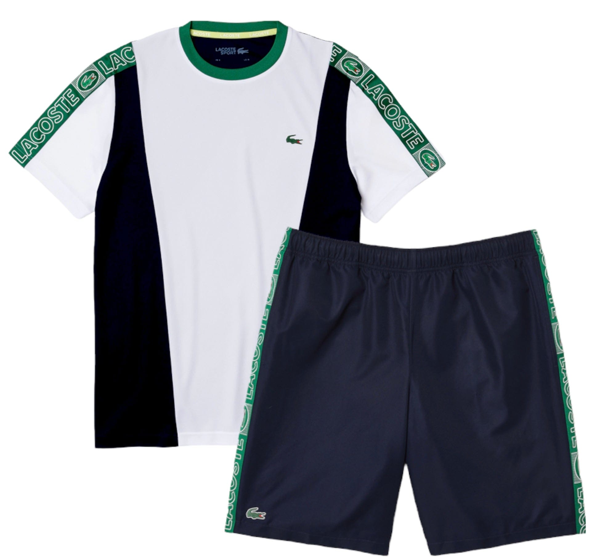 Men's Lacoste Sport Branded Bands Piqué T-shirt & Bands Shorts Se –