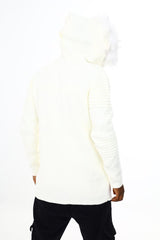 BP Hooded Long Sleeve Cardigan Sweater - Ecru