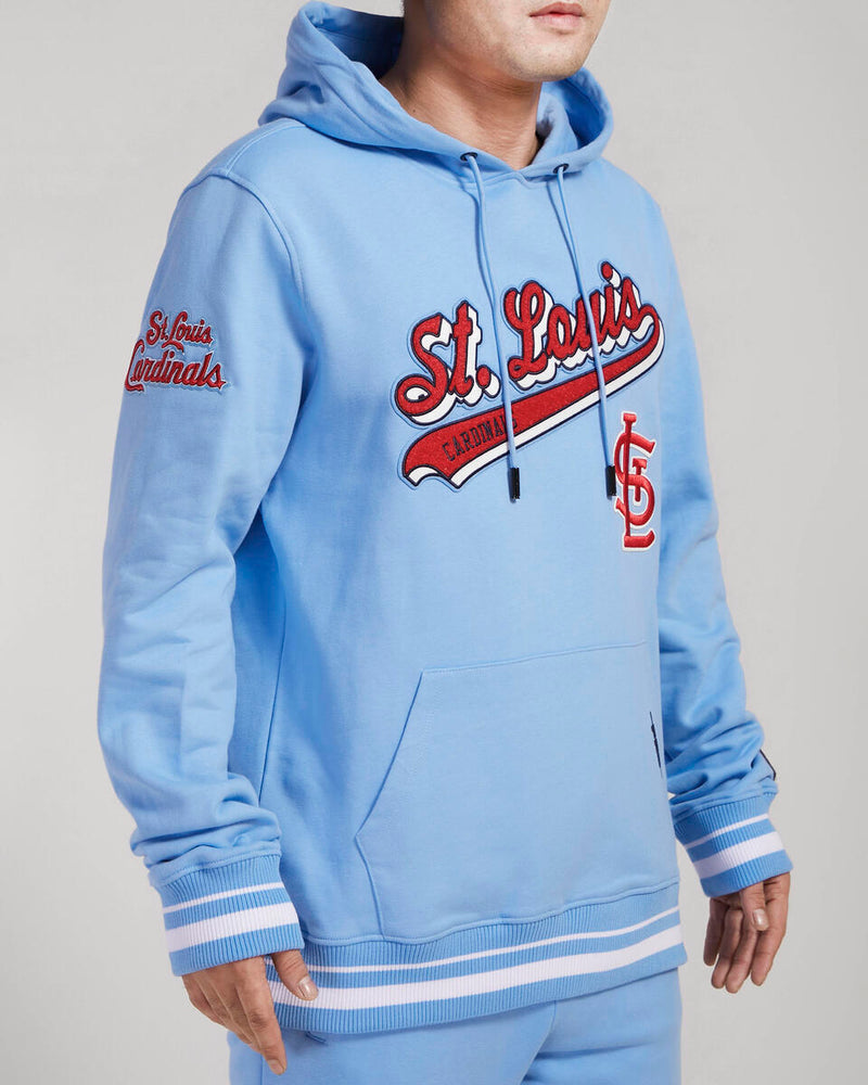 Pro Standard - St. Louis Cardinals Script Tail Hoodie & Sweatpants Set - University Blue
