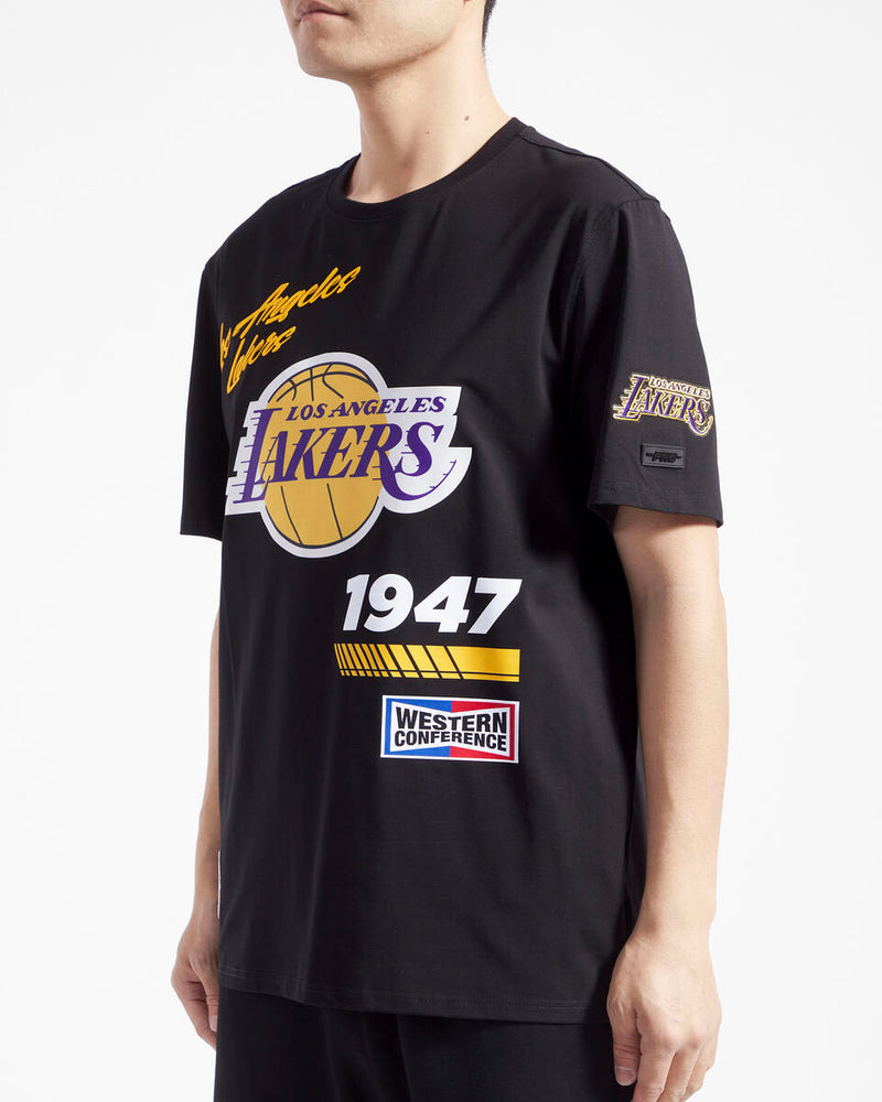 Pro Standard - Los Angeles Lakers Fast Lane Sj Tee & Short Set - Black Purple Yellow