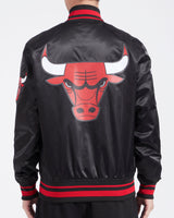 Pro Standard - Chicago Bulls Script Tail M Satin Jacket -  Black / Red