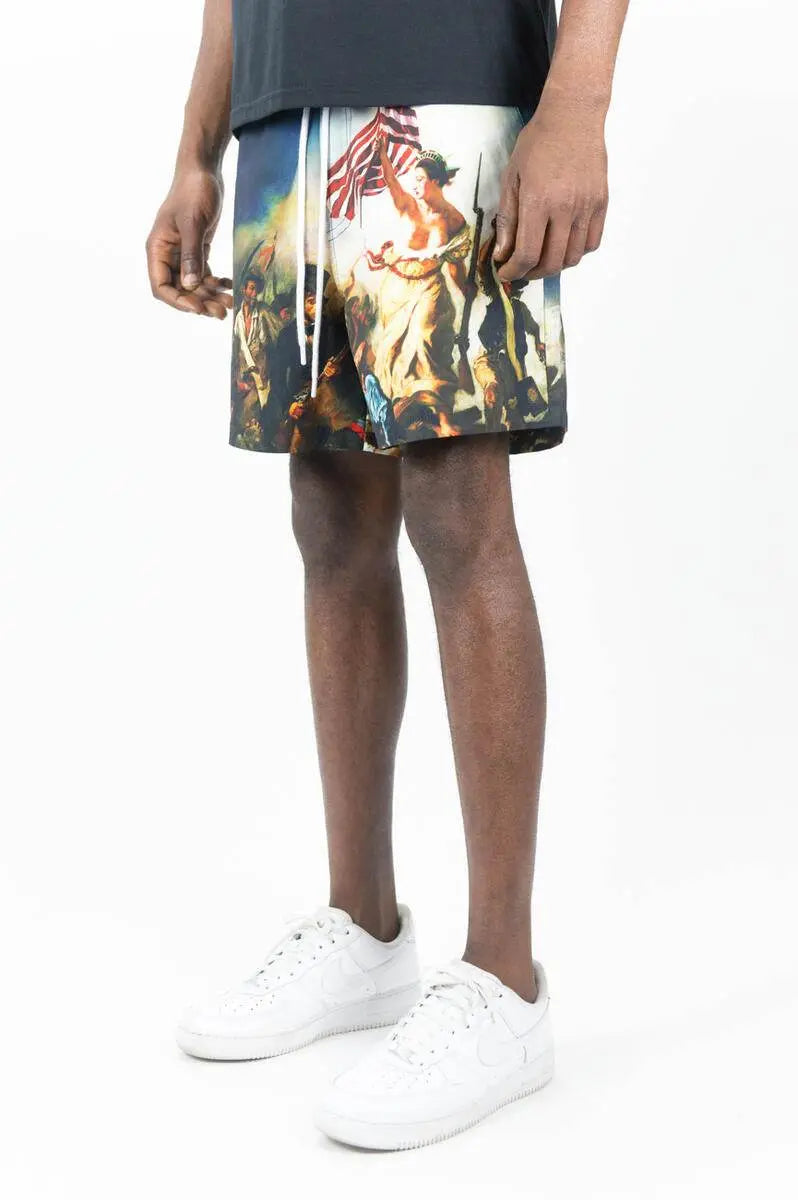 Patriot Graphic Tee & Short Set - Red - BLVD