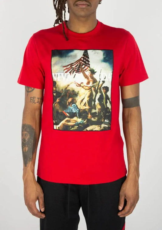 Rebel Minds Patriot Graphic Tee - Red - BLVD