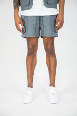 Rebel Minds 7" Cargo Woven Shorts - Grey Rebel Minds