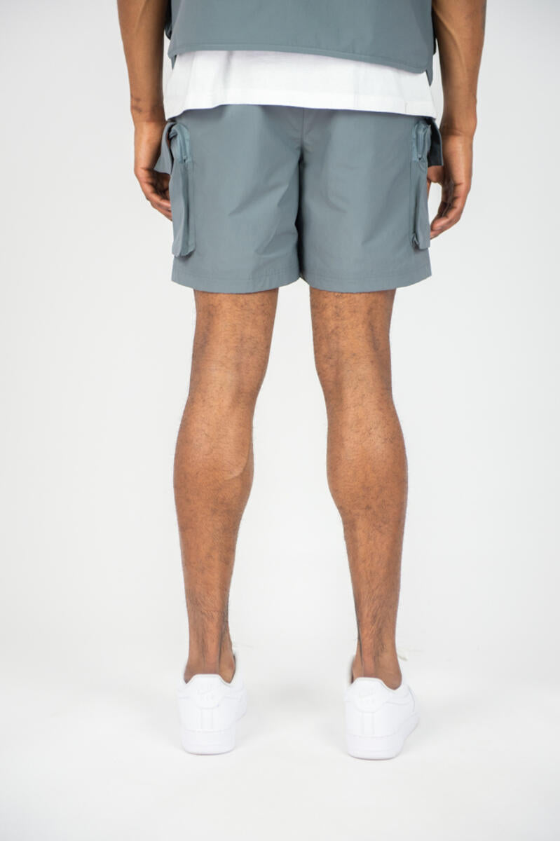Rebel Minds 7" Cargo Woven Shorts - Grey