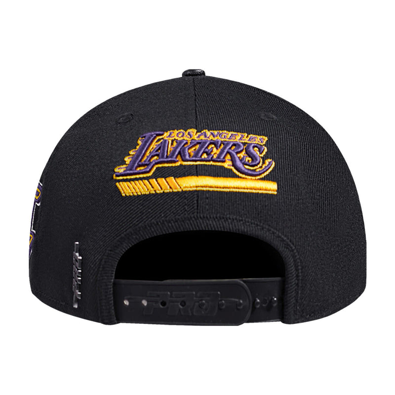Pro Standard - Los Angeles Lakers Fast Lane Wool Snapback Hat - Black Purple Yellow