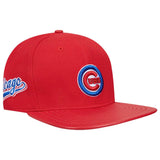 Pro Standard - Chicago Cubs Script Tail Wool Strapback - Red - BLVD