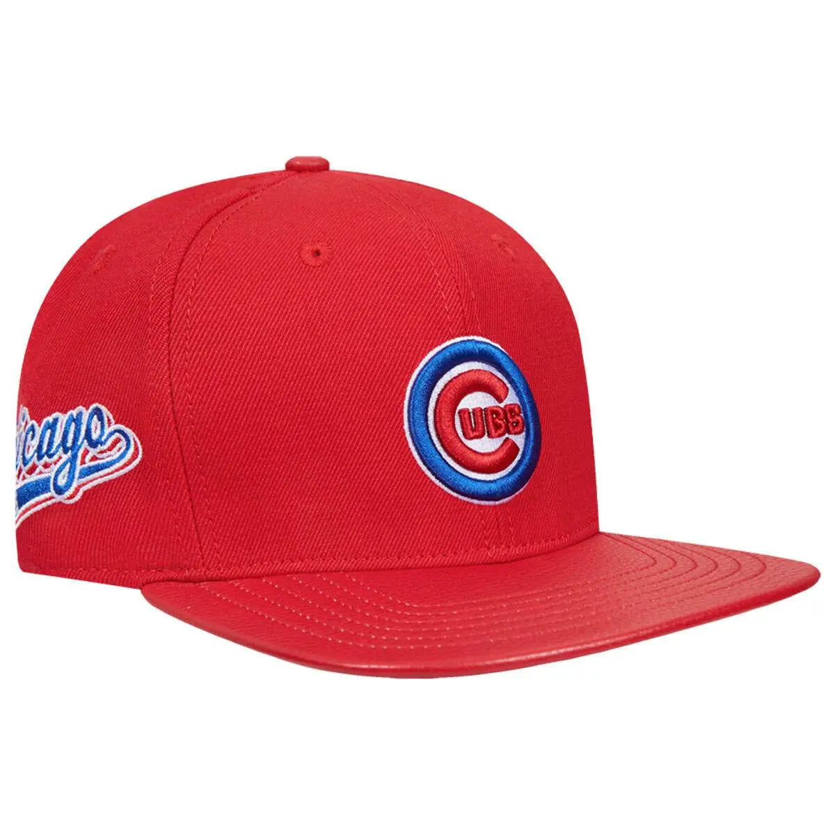 Pro Standard - Chicago Cubs Script Tail Wool Strapback - Red - BLVD