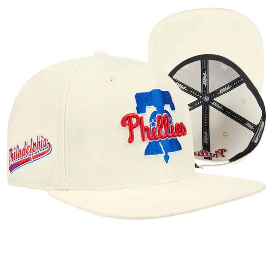 Pro Standard - Philadelphia Phillies Script Tail Wool Strapback - Eggshell - BLVD