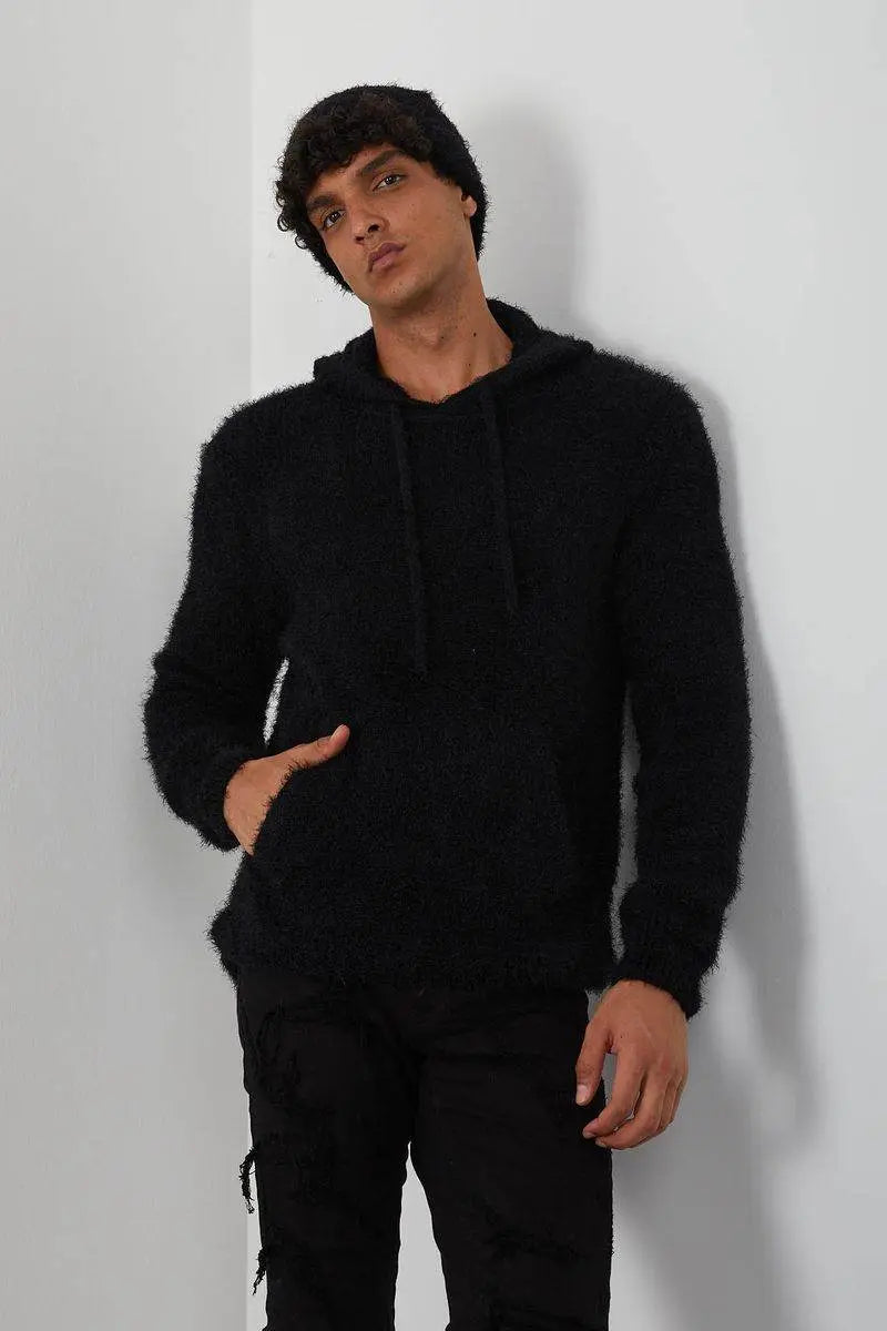 One In A Million - Mohair Hoody - Navy - BLVD