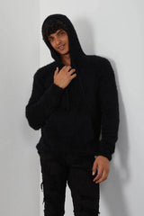 One In A Million - Mohair Hoody - Navy - BLVD