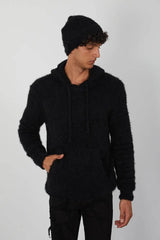 One In A Million - Mohair Hoody - Navy - BLVD