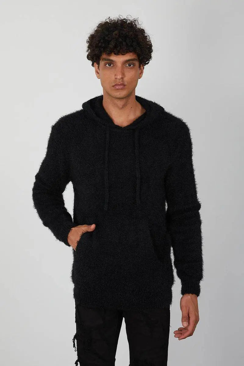 One In A Million - Mohair Hoody - Navy - BLVD