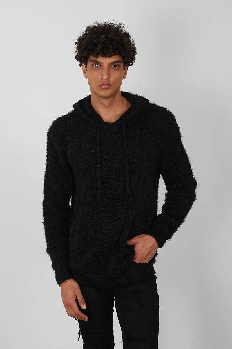One In A Million - Mohair Hoody - Navy - BLVD