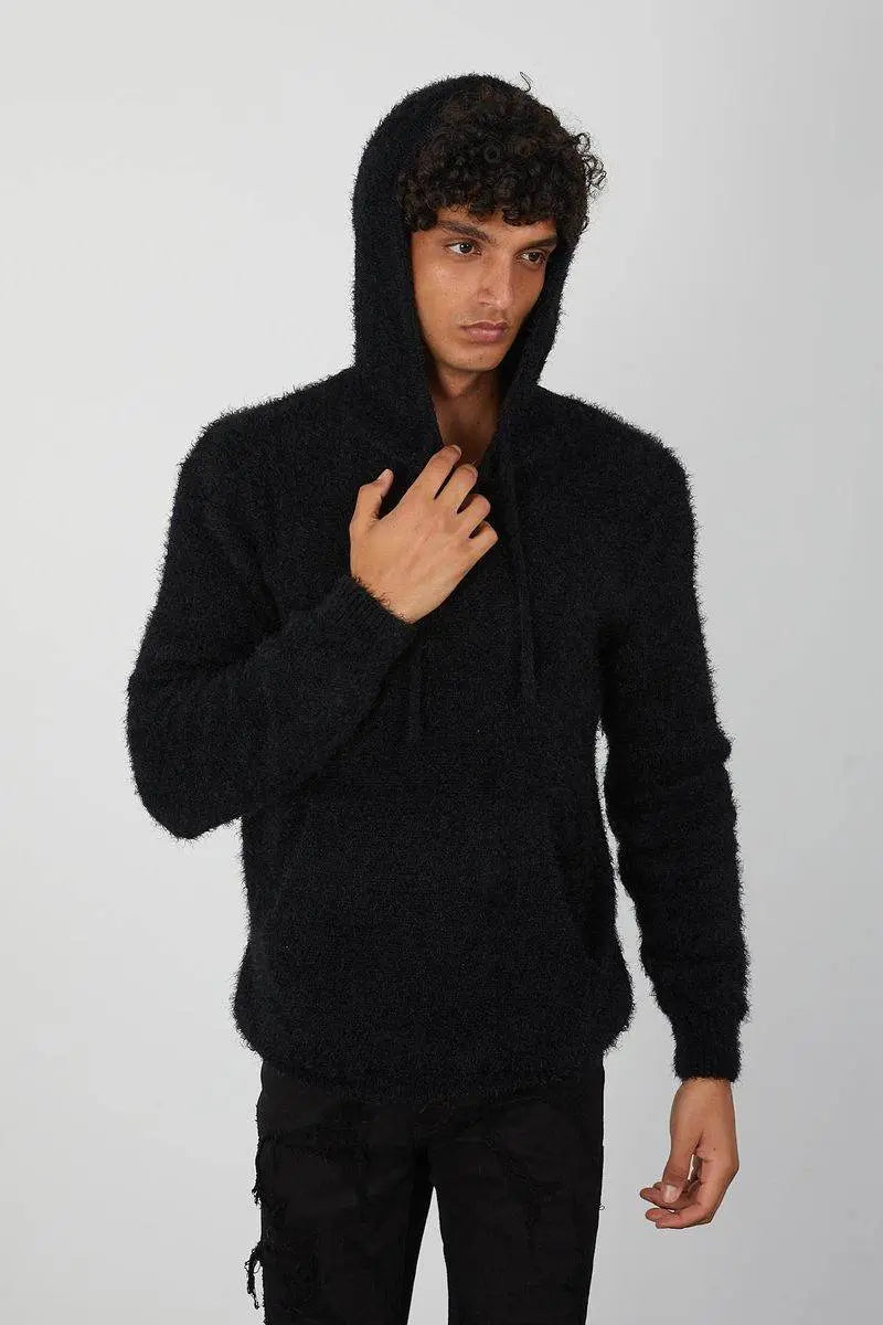 One In A Million - Mohair Hoody - Navy - BLVD