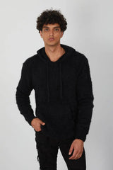 One In A Million - Mohair Hoody - Navy - BLVD