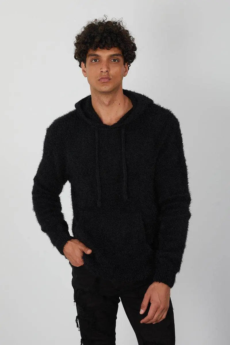 One In A Million - Mohair Hoody - Navy - BLVD