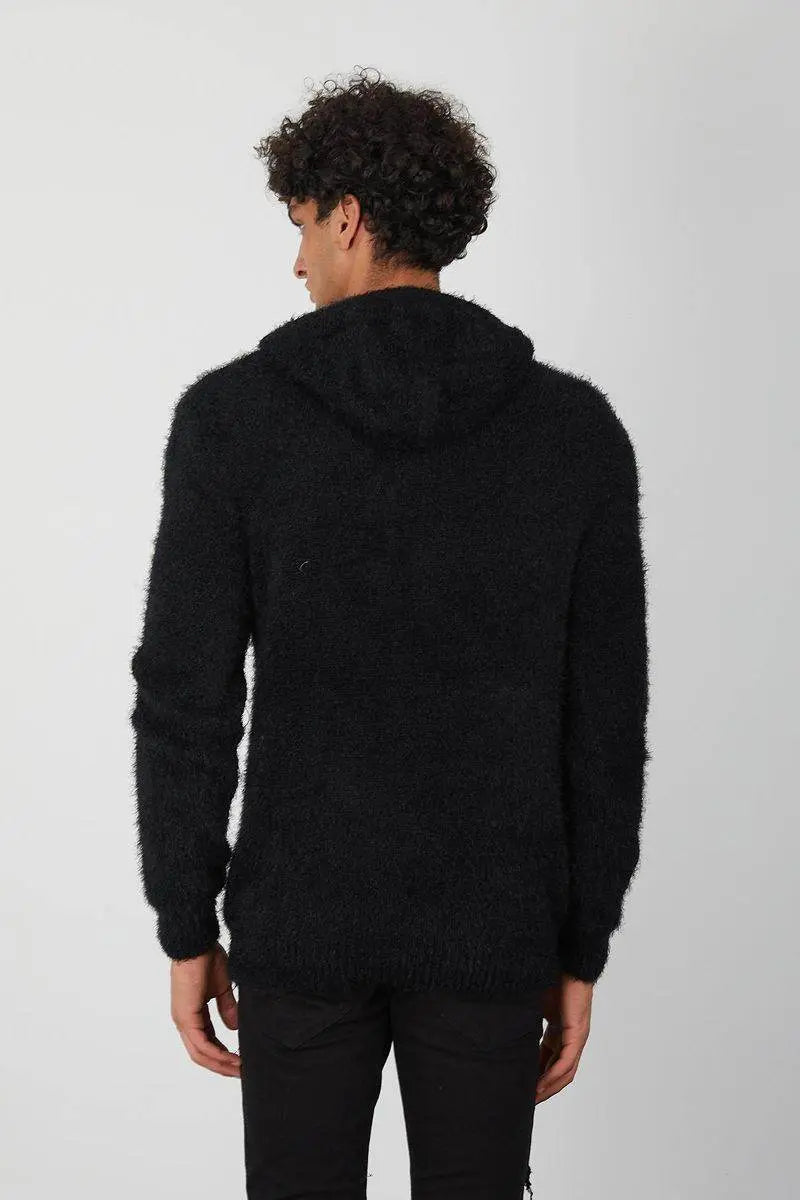 One In A Million - Mohair Hoody - Navy - BLVD