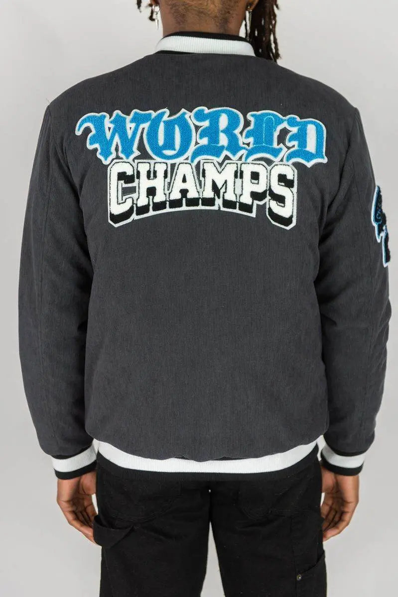 RM World Champs Corduroy Jacket - Dark Grey - BLVD
